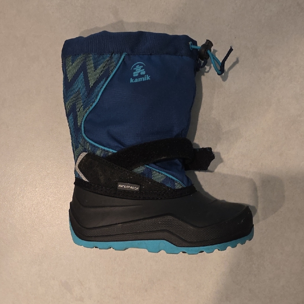 Kamik Navy and Black Kids' SNOW Boot